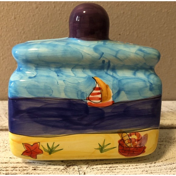 Vintage Cocoa Beach, Florida Ceramic Napkin Holder - Picture 4 of 4